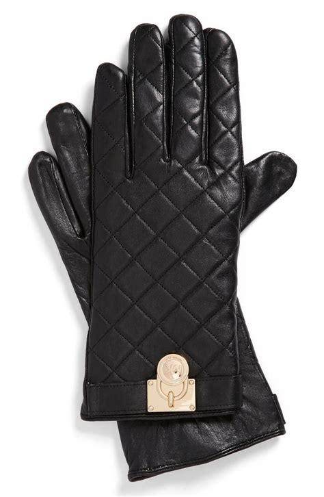 michael kors leather gloves ladies.